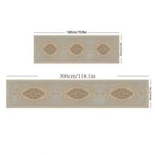 1 pieza Alfombra pasillo impermeable de imitación lana, felpudo no deslizante para pasillo, pasillo, entrada, uso doméstico