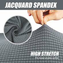 Sofa Covers Modern Style Jacquard Spandex Four Seasons Slipcovers Stretch Elastic Armchair Loveseat Couch Furniture Protector Cover 1/2/3/4 Seat With Pillow Cover For Living Room Bedroom