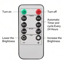 Flameless LED Candles With Remote Control & Timer - 3 Pack Realistic Flickering Candles For Birthday Wishes, Home Decor - 暖光 - 查看 8