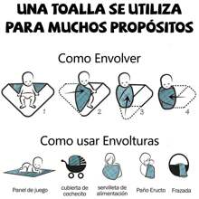 SHIXIONG 4 Pack Muslin Baby Blankets For Boys And Girls, Large 120x110cm, Soft Cotton Baby Burp Cloths, Extra Soft And Absorbent, Skin-Friendly Newborn Cotton Blankets, Unisex Newborn Muslin Swaddle Blankets - 彩色 - 查看 6