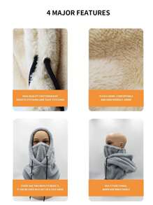 1 pezzo Passamontagna maschera da sci paravento termoisolante per sport all'aperto