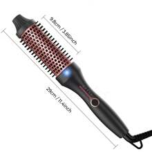 UKLISS Multi-Function Roller Brush Hot Air Brush Inward Curling Volumizing Straightening & Curling 2-In-1 Hair Styler - UK Plug(220-240V) - View 10