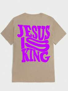Jesus T-Shirt Unisex 100% Cotton Streetwear New Release Shipping Various Colors!! - Màu be - Xem 2