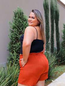 Cropped Plus Size Shiny Sequin Fashion Carnival 2024 Fits 44 To 50 - màu đen - Xem 2