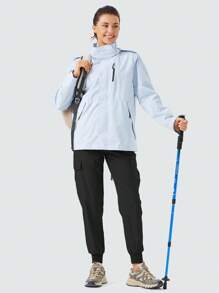 ZUTY Damen Cargo Jogginghose, leicht, schnelltrocknend, Wanderhose, Sportbekleidung, Lounge, Lässig, Outdoor