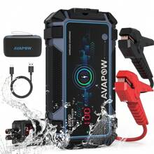 AVAPOW A2000 Car Battery Jump Starter 2000A Peak Current 12000mAh Battery Capacity - màu đen - Xem 1