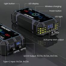 AVAPOW A2000 Car Battery Jump Starter 2000A Peak Current 12000mAh Battery Capacity - màu đen - Xem 5
