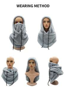 1 pezzo Passamontagna maschera da sci paravento termoisolante per sport all'aperto