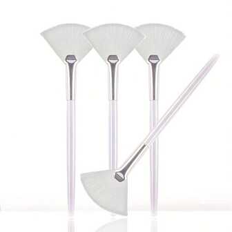 2/4/6/7/10/12/14/15/20支装（多色）柔软扇形刷，适用于面部护理 - 完美适用于撕拉面膜和基础面部护肤 - 包含化妆面膜涂抹刷和化妆品膏体工具，ABS手柄，眼影刷，遮瑕刷，化妆品，化妆工具，适合女性，生日礼物，妈妈礼物，旅行便携，粉底刷，遮瑕刷，腮红刷，修容刷，腮红刷，古铜粉刷，散粉刷，粉底刷，腮红刷