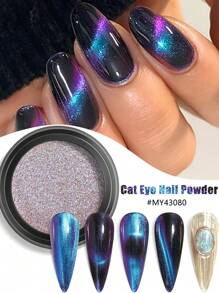 1 Chai 9D Bột Mắt Mèo Tắc Kè Hoa Từ Tính Lấp Lánh Làm Móng Nghệ Thuật Làm Móng Bột Mạ Crom Laser Xanh Tím Holographic Gel Sơn Móng Tay Trang Trí Nghệ Thuật Làm Móng Tay Y2K Tự Làm Tại Tiệm Làm Móng - Nhiều màu - Xem 1