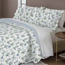 Evolution Patchwork Double Bedspread Kit + 2 Julie 4 Pillowcases - 彩色 - 查看 2