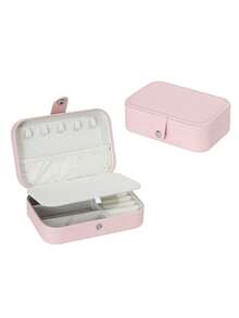 1pc Jewelry Box, Jewelry Display Box, Jewelry Storage Box, Portable Jewelry Box, Mini Jewelry Box, Simple Jewelry Box, Elegant Jewelry Display Box, Fashion Jewelry Storage Box, Detachable Jewelry Box, Travel Jewelry Box, Accessory Storage & Display Box, For Women - Multicolor - View 19