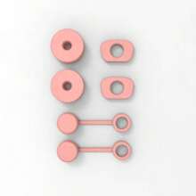 6 个硅胶防溢盖、吸管盖、盖子、密封件适用于 40 盎司和 30 盎司的玻璃杯，包括吸管盖、防漏密封和防溢盖（适合 1.0 和 2.0 盖子，透明、粉色、白色、黑色） - 彩色 - 查看 14