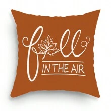 4pcs/1pc Fall Thanksgiving Decorative Pillow Covers, Harvest Season Pumpkin And English Letter Print Throw Pillow Covers, Thanksgiving Sofa Cushion Pillow Shams - Multicolor - View 14