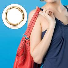 5pcs Metal Spring O Rings Clip Carabiner Snap Rings Zinc Alloy Spring O Ring Round Spring Snap Carabiner Clip Buckle Karabinerring For Keyrings Buckle,Bags,Purses - Gold - View 7