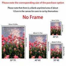 1 PC Khung gỗ Canvas Poster, Phong cách Bắc Âu, Tranh tường màu hồng, Poster Canvas, Nghệ thuật treo tường Trang trí nhà cửa, Trang trí tường, Phòng khách, Phòng ngủ, Văn phòng, Nhà hàng, Quầy bar Trang trí phòng tắm, Không thấm nước, Tranh vẽ, Tác phẩm nghệ thuật - Nhiều màu - Xem 2