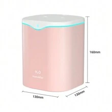 2L Ultrasonic Air Humidifier Cool Mist Steam Purifier Aroma Beauty LED Lights UK - Pink - View 2