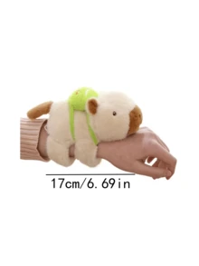 Pulsera de peluche muñeca aplaudiendo de capibara, animal de peluche pequeño regalo - Marrón - Ver 7