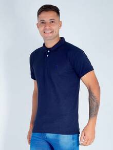 High Quality Original Piquet Men's Polo Shirt - 藏蓝色 - 查看 4