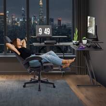 LILIIN 50x120x73 Cm Gaming Table, Without Tray Table/With Tray Table, Corner Desk 1.5 Cm Thick MDF Board And Steel, L-Shaped Computer Table Ergonomic And Scratch-Resistant, Desk With Spacious Work Surface