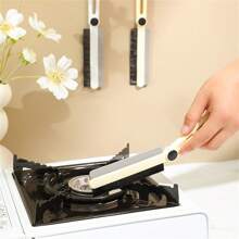 1pc Crevice Cleaning Brush, New Multifunctional Gap Cleaning Brush Tool, Bathroom Gap Brush, Grout Cleaner Brush Hard Bristle Crevice Cleaning Brush For Shops