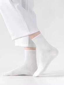 5 pares Calcetines de tripulación unicolor - Ver 3