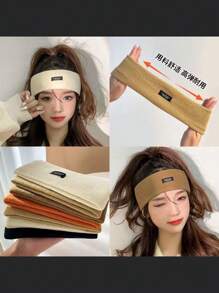 1pc Practical & Fashionable Headband, Suitable For Home, Yoga, Sports, Cycling, Everyday Workout, Minimalist & Classic Design,Hair Accessories,Turban Headband, Sweatband, Hairband Fall Winter Hair Band For Vacation Outfits Woman Elegant Scarf Women Bandanas Soft Headwrap