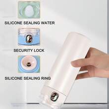 Bình nước bằng thép không gỉ tùy chỉnh | Tên khắc bằng laser | Nắp khóa chống rò rỉ | Có thể tái sử dụng, | 400ml/13,52oz | Màu hồng - hồng - Xem 3