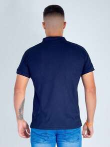 High Quality Original Piquet Men's Polo Shirt - 藏蓝色 - 查看 5