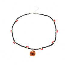 1 chiếc vòng cổ Halloween thời trang Châu Âu & Mỹ, vòng cổ choker mặt dây chuyền hình quả bí ngô màu đen sáng tạo, thích hợp cho phụ nữ đeo trong những dịp lễ hội hoặc hàng ngày - bí ngô vui nhộn - Xem 4