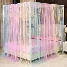 1pc Mosquito Net 4-Corner Bed Netting Canopy For Queen/King Sized Bed Polyester Fabric Protection Children Bedding