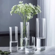 1pc Acrylic Vase, High-End Glass Hydroponic Plant Container For Living Room Flower Arrangement, Large Size, Anti-Fall Home Decor Room Decor Flower Vase Glass Vase