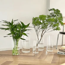 1pc Acrylic Vase, High-End Glass Hydroponic Plant Container For Living Room Flower Arrangement, Large Size, Anti-Fall Home Decor Room Decor Flower Vase Glass Vase