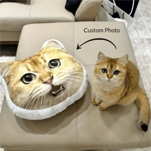 Apoya cabezas personalizados para mascotas, impresión a doble cara, cojín de apoyo lumbar personalizado para sofá y decoración del dormitorio, regalo ideal para ocasiones especiales - Mascota, Persona, Cojín con forma personalizada, Juguetes navideños ideales para él, ella, familia, amigos, niños para aniversarios, cumpleaños, Navidad, otoño/invierno, inauguración de la casa, sofá/cama, dormitorio/sala de estar