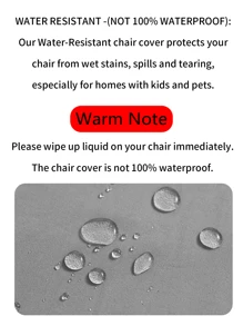 1 pieza Funda elástica impermeable de seda de leche para silla de oficina, funda minimalista de unicolor para silla, adecuada para oficina, estudio, sala de estar