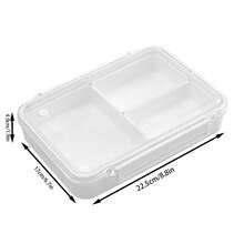 Termicznie izolowany lunchbox bento, segmentowy pojemnik na żywność dla studentów i pracowników biurowych - Wielokolorowe - Zobacz 6
