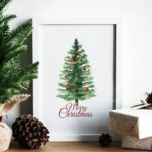 3 件套圣诞装饰帆布画圣诞节墙壁艺术圣诞老人雪人圣诞树装饰品节日装饰圣诞礼物无框架 - 黑色 - 查看 4