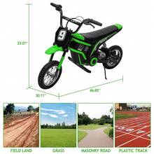 Electric Dirt Bike, 350W Electric Motorcycle-Up To 14.29MPH, 2-Speed Modes Motorcycle For Kids Ages 3-10, Max Weight 135 Lbs - 綠色 - 查看 9