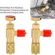 Válvula de Seguridad Líquida, 2 Piezas R410A R22 Aire Acondicionado Refrigerante 1/4"Adaptador de Seguridad Válvula de Carga de Refrigerante,Válvulas De Seguridad Para Cargar Refrigerante R410a Y R22 - Dorado - Ver 6