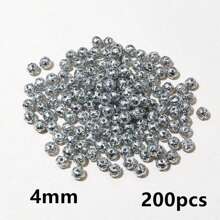 50-200pcs Hollow 6-10mm Diameter Beads Spacer Beading Bead Charms For DIY Jewelry Making Accessories - Spacer Beads - View 30