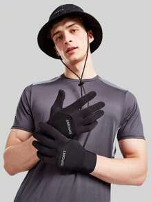 Musion 1pc/2pcs/3pcs Unisex Winter Outdoor Sports Skiing Gloves Waterproof Windproof Driver Gloves Touch Screen Warm Driving Riding Black Gloves Hand Warmers