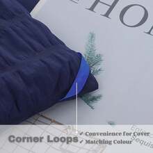 Seersucker Sage Green Comforter Full Size Comforter Sets, Sage Green Comforter Set Full, Sage Comforter Set Full Sage Comforter Full Size Bed Comforter Sets,Sage Green Full Size Comforter Set - Navy Blue - View 7