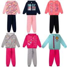 Kit 2 Sets Of Women's Youth Sweatshirt, Blouse And Flannel Pants, Winter Tracksuit, Hooded Zipper Cuff, Children's Clothing For Girls Sizes 10 12 14 16 - Hồng - Xem 4