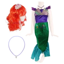 Costume Princess Scales Dress Mermaid Costume For Girls