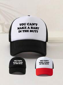 1 件男女通用新奇印花网眼卡车司机帽，适合日常使用、户外旅行、徒步旅行、海滩旅行 - 彩色 - 查看 8