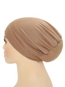 1pc Women's Silky R Beanie Cap - Multicolor - View 11