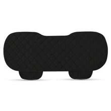 Black Universal Rear Car Seat Cover Plush Protector Non-Slip Mat Chair Cushion UK