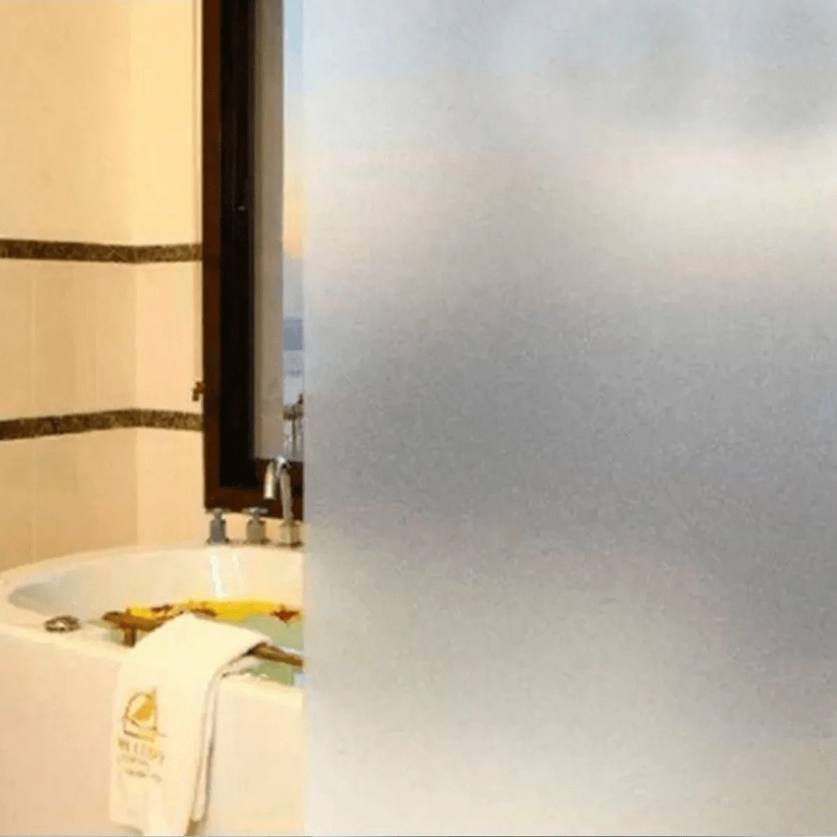 Frosted Adhesive For Bathroom Shower Enclosures Windows Glass 6m X 1m