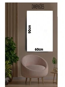 Decorative Vertical Floral Dandelion Flower Frame 60x90 - Màu Khaki - Xem 3