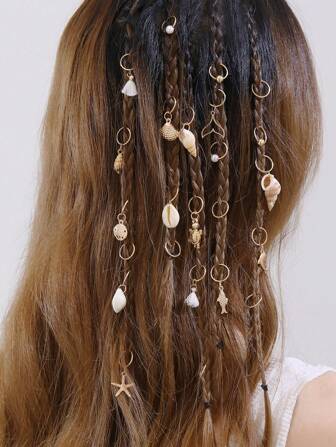 24ชิ้น กิ๊บติดผมสไตล์ชายหาดที่เรียบง่ายและสง่างาม - ปลาดาว, เต่า, เปลือกหอย, ไข่มุกเทียม, เครื่องประดับผมธีมทะเลคละแบบ สำหรับใช้ในชีวิตประจำวัน, วันหยุด, ปาร์ตี้, ของขวัญสำหรับเพื่อนสนิท, อุปกรณ์การเรียน, วิทยาลัย, เครื่องประดับผมไข่มุกเทียม